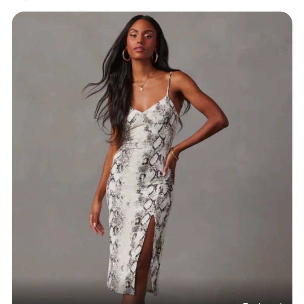 Vici snakeskin dress